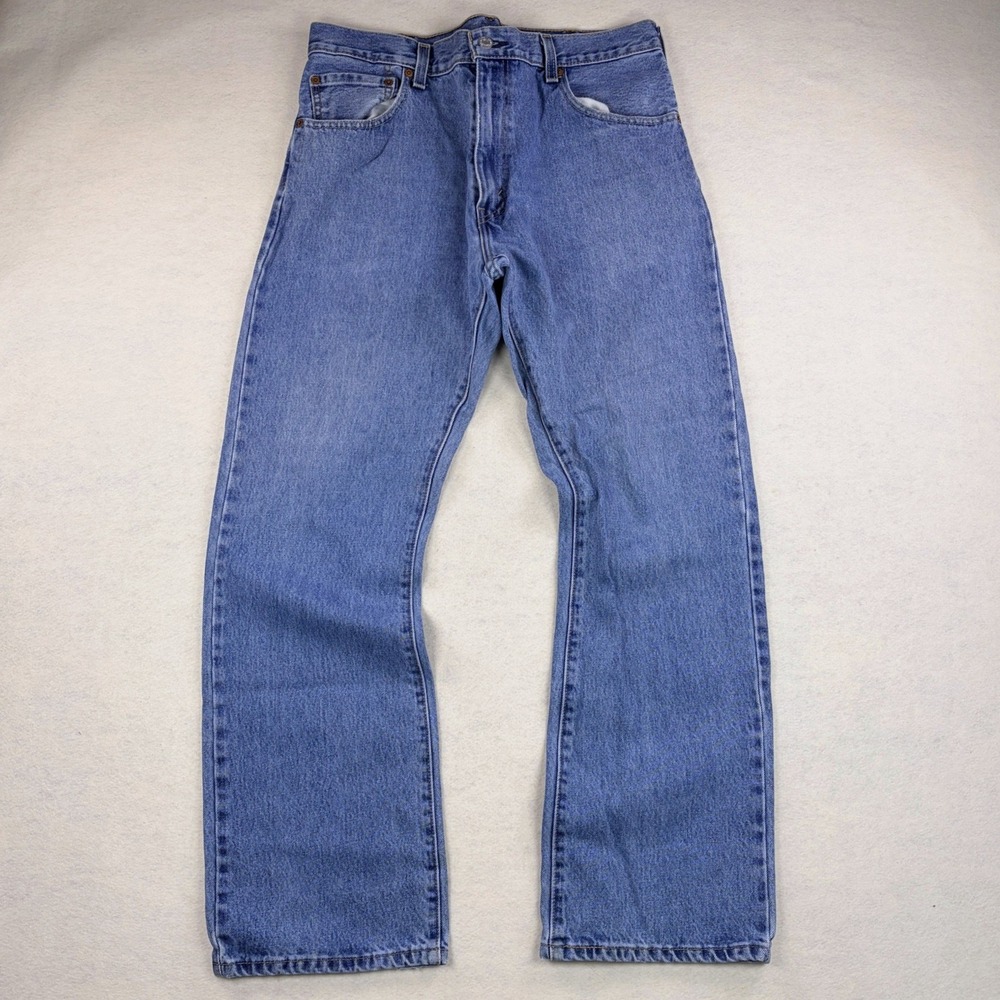 Levis 517 Bootcut Jeans Mens 36x32 Medium Wash Blue Denim 00517-4891 Cotton